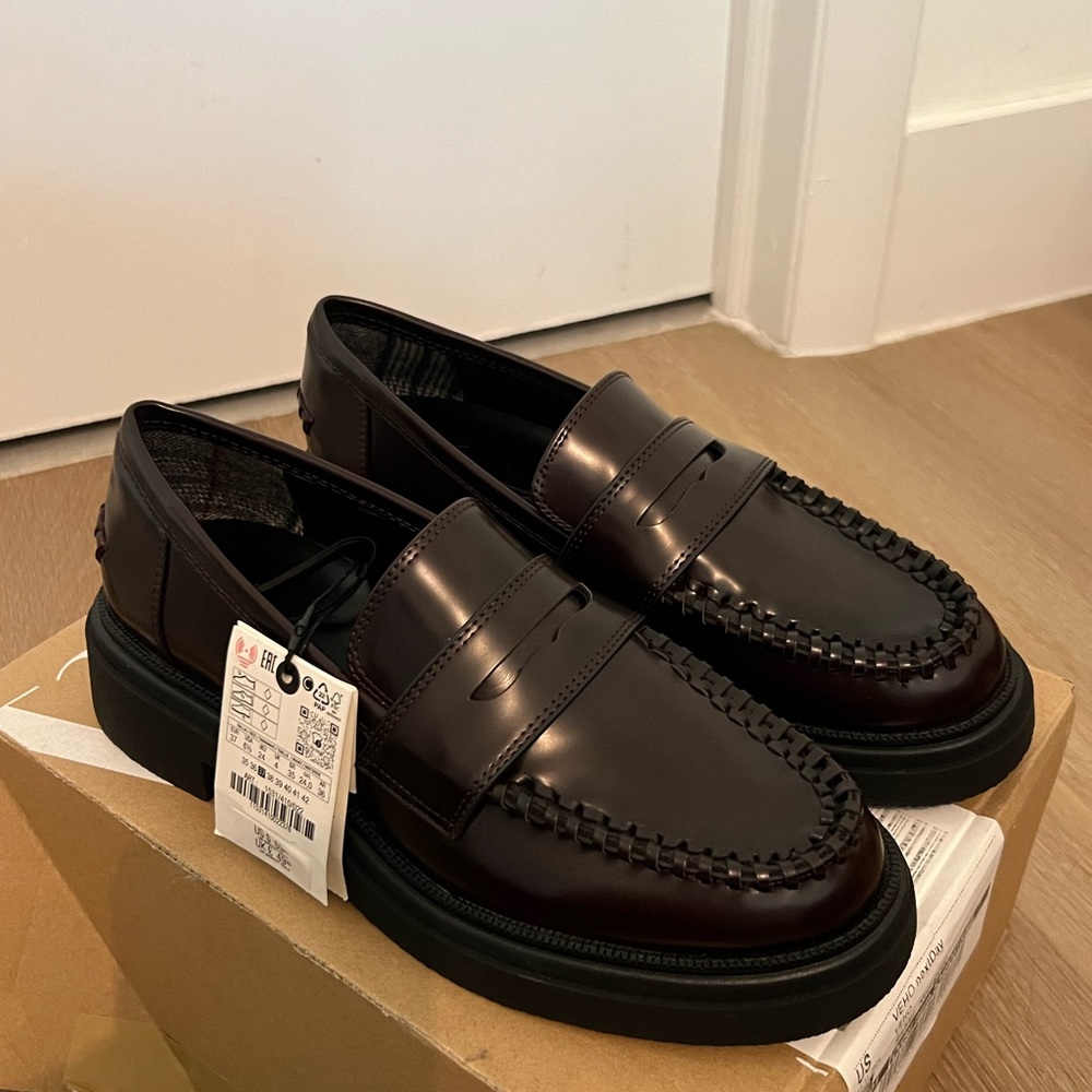 Zara Wine Loafers